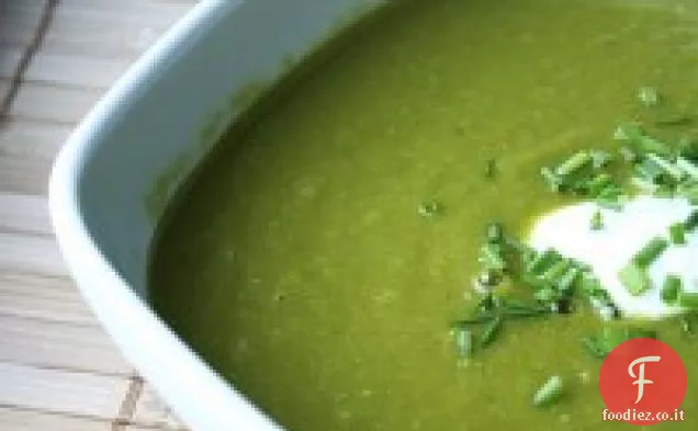Zuppa verde vellutata e speziata