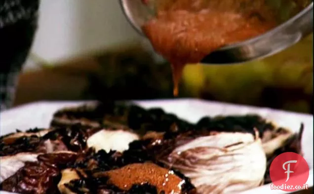 Radicchio alla Griglia con Miele e Scalogno Sottaceto