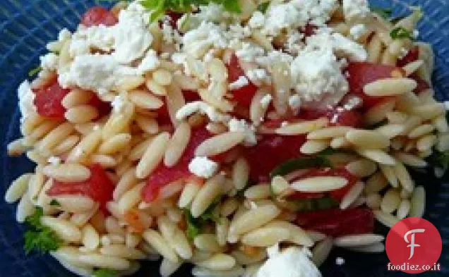 Insalata di Orzo e pomodoro con formaggio Feta