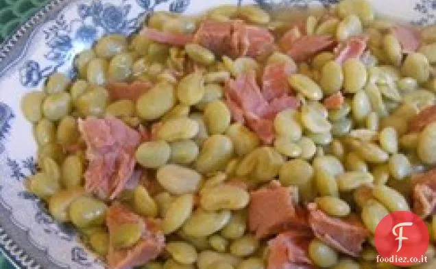 Fagioli di Lima e Prosciutto