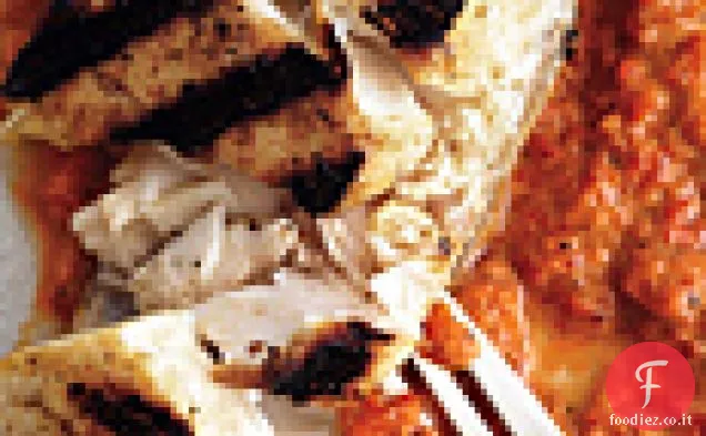 Halibut alla griglia con peperoncino alla griglia Harissa