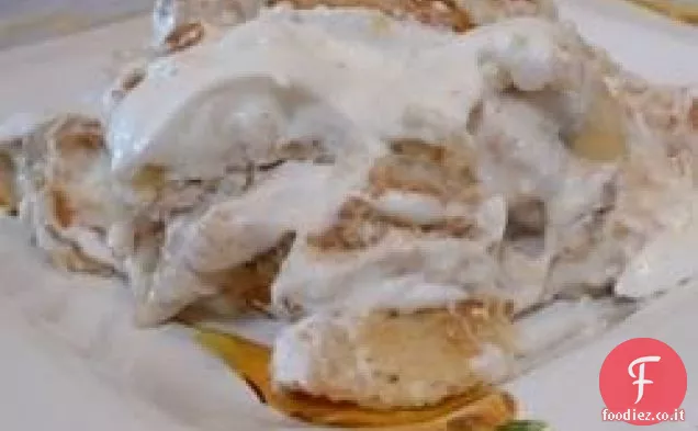 Budino di banana piano cottura