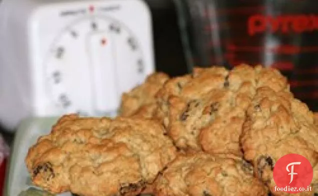 Biscotti di goccia di farina d'avena