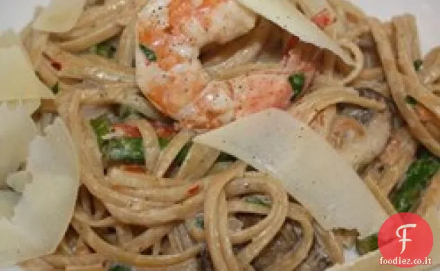 Champagne Gamberetti e pasta