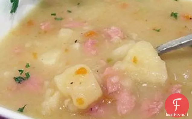 Come fare la zuppa di prosciutto e patate