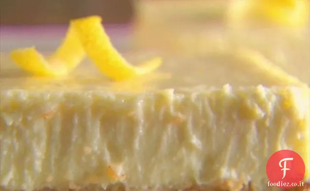 Quadrati di cheesecake al limoncello