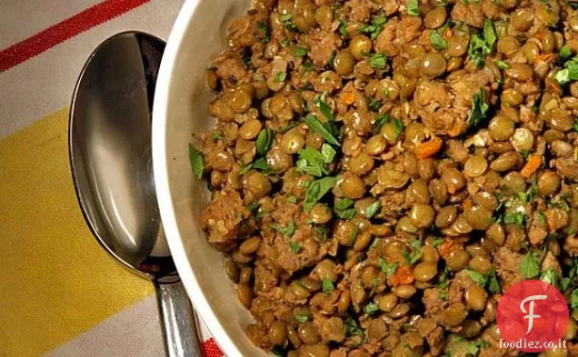 Lenticchie con salsiccia di tacchino
