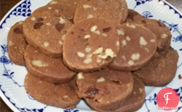Biscotti al cioccolato frigorifero