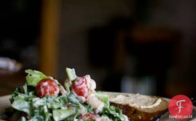 Insalata di lenticchie con condimento cremoso