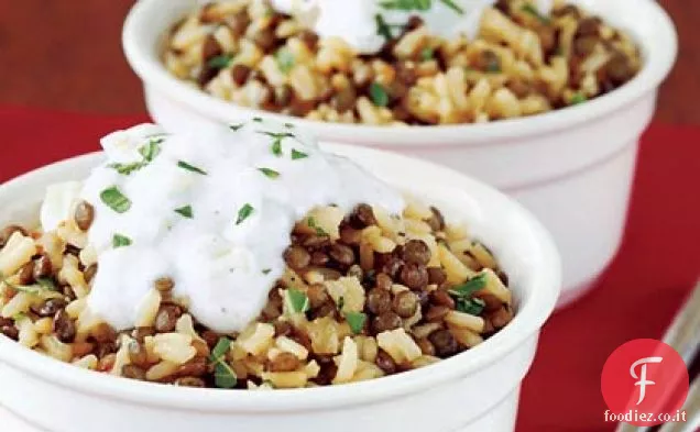 Pilaf di lenticchie e riso