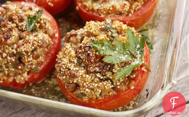 Pomodori ripieni di Quinoa e Lenticchie