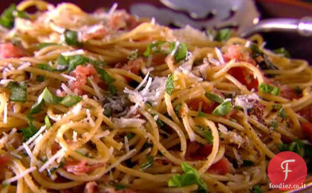 Spaghetti Integrali con Pecorino, Prosciutto e Pepe (Autunno)