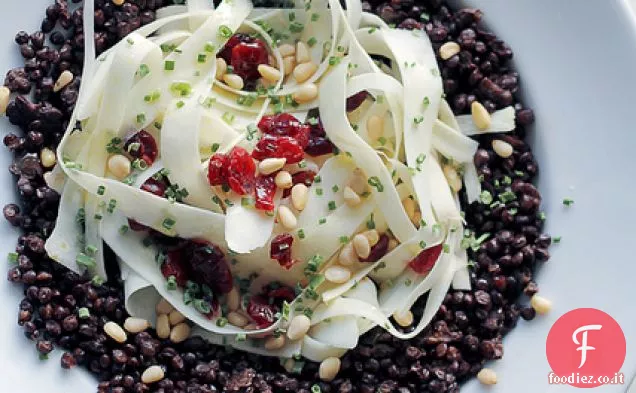 Lenticchie, pastinaca e mirtilli rossi