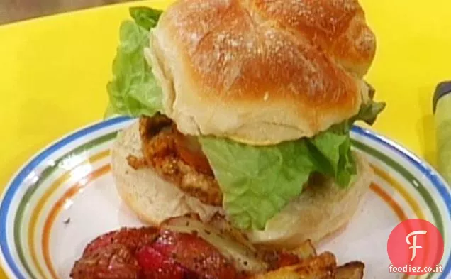 Hamburger di pollo Cordon Bleu