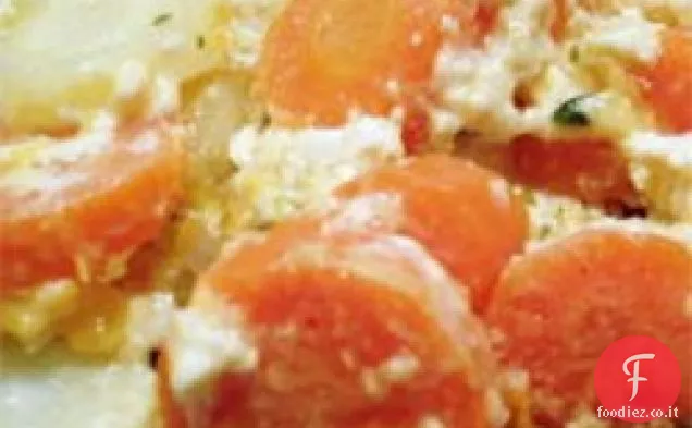 Casseruola di carote con formaggio