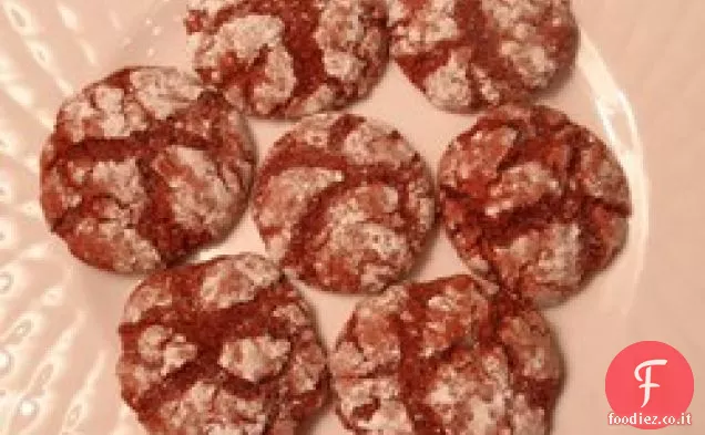 Biscotti di velluto rosso