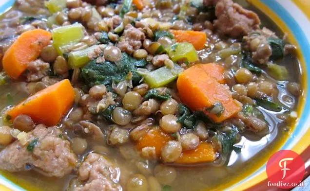 Stufato di lenticchie e salsicce