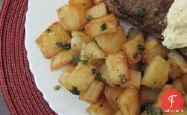 Patatine fritte fatte in casa con grasso d'anatra