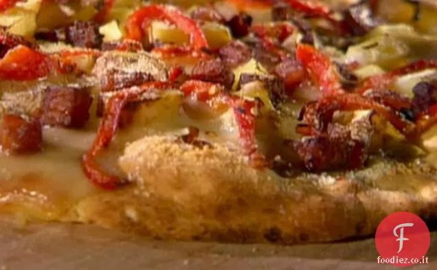 Patate e Pancetta, Pizza