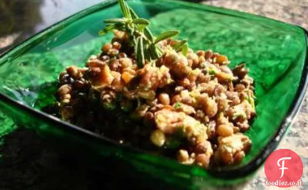 Romantica insalata di lenticchie francesi