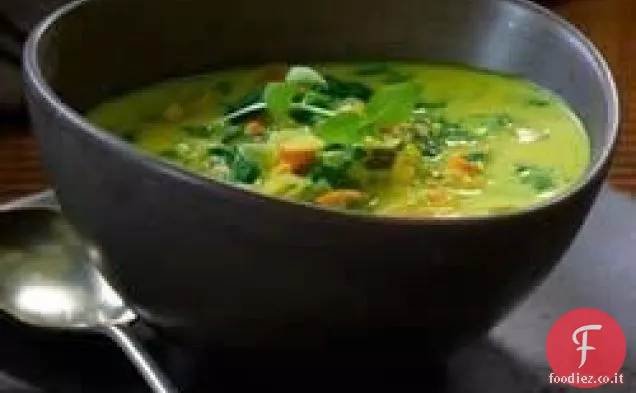 Curry e zuppa di latte di cocco