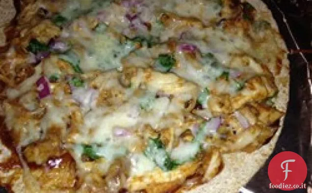 BBQ pollo Tortilla Pizza