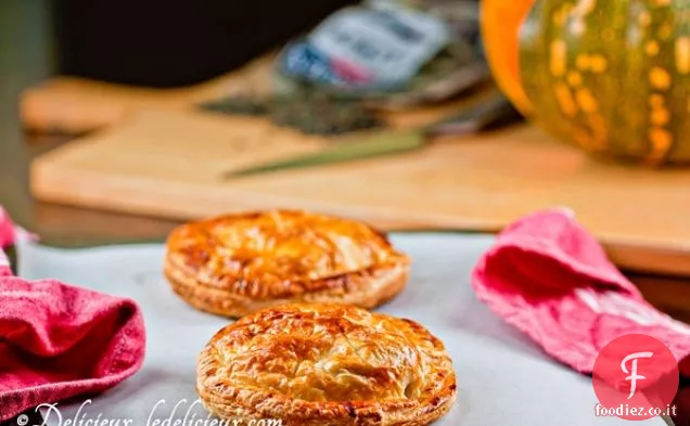 Zucca arrosto, Lenticchie e Feta Pithivier