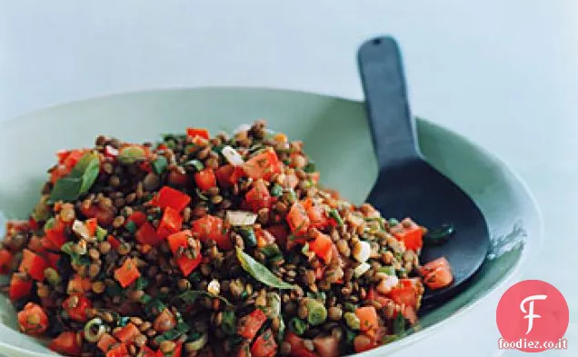 Insalata di lenticchie con pomodoro e aneto