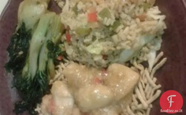 Arancia pollo Stir Fry