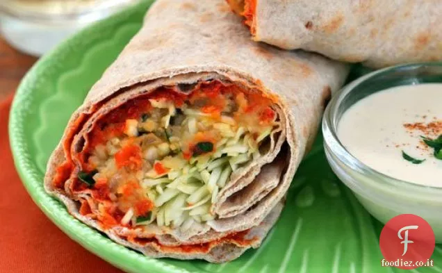 Impacchi di lenticchie piccanti con salsa Tahini