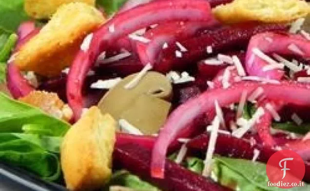 Insalata di barbabietole balsamiche e spinaci freschi di Nicole
