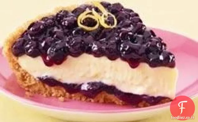 Torta a strati di mirtilli al limone