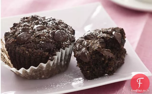 Muffin al cioccolato cuore gioioso di Mariska