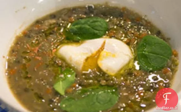 Zuppa di lenticchie con verdure invernali