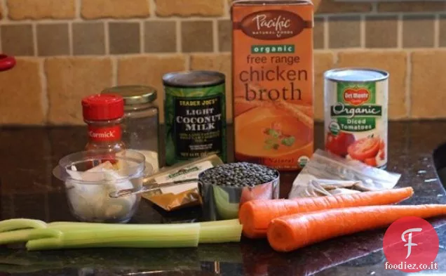 Zuppa di lenticchie mescolate