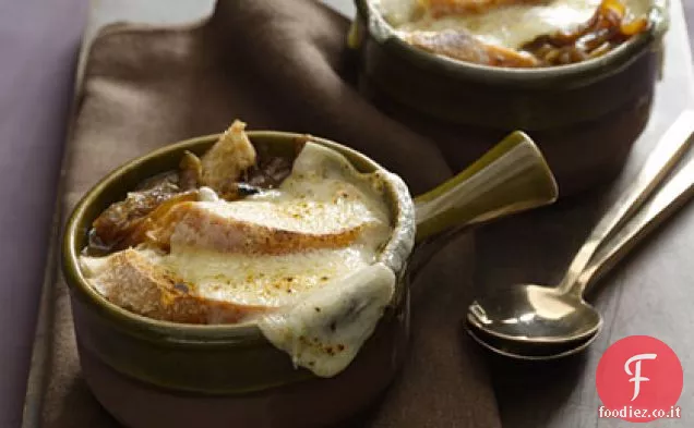 Zuppa di cipolle francese leggera