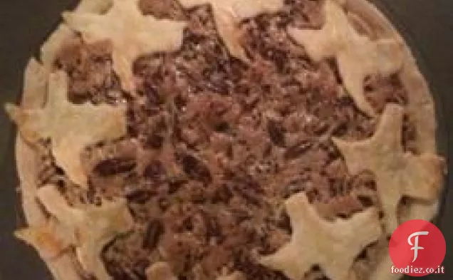 Torta di noci pecan con gocce di cioccolato