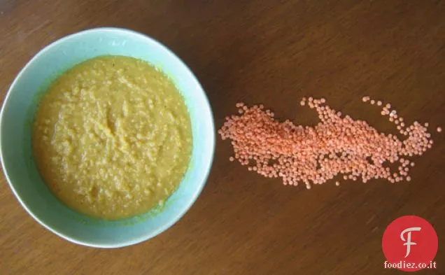 Zuppa di lenticchie rosse al curry