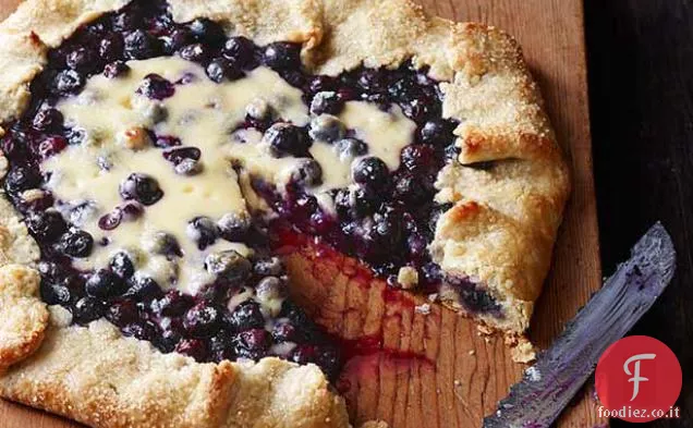Galette di Cheesecake ai mirtilli