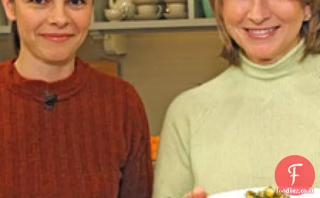Halibut alla griglia con insalata di erbe e Meyer Limone-verde oliva Salsa