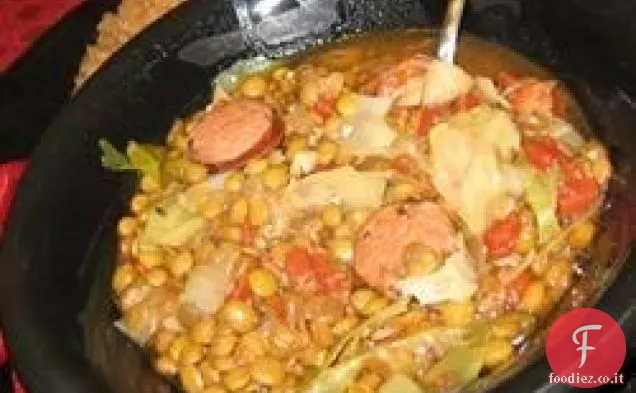 Zuppa di lenticchie e salsiccia affumicata