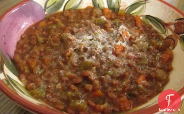 Zuppa di verdure Lential di Ina