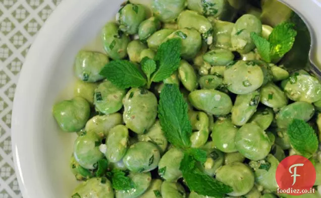 Fagioli di Lima con condimento di cumino e menta