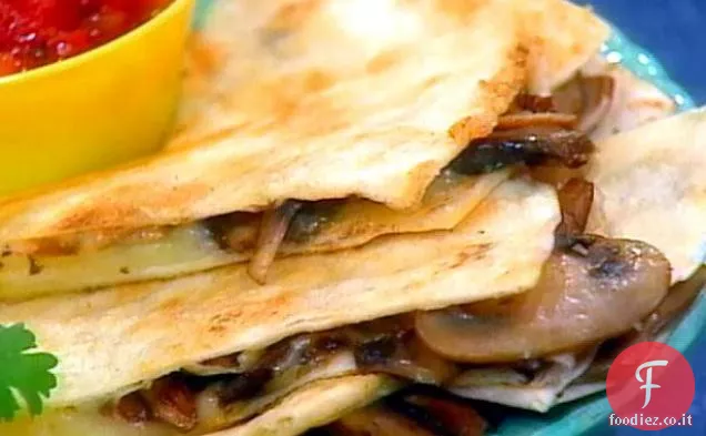 Quesadillas ai funghi