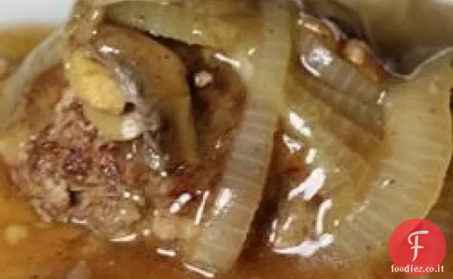 Bistecca di Salisbury con funghi