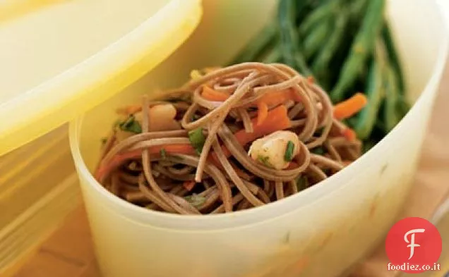 Tagliatelle di Soba con gamberetti
