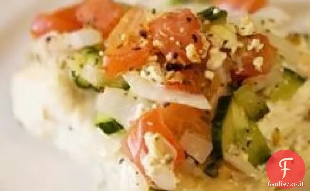 Bistecche di halibut al forno