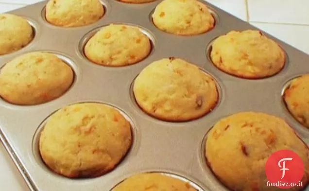 Muffin piccanti di pane di mais