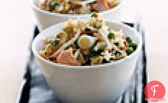 Riso fritto con pancetta canadese