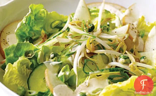 Insalata di pollo asiatica con condimento Wasabi